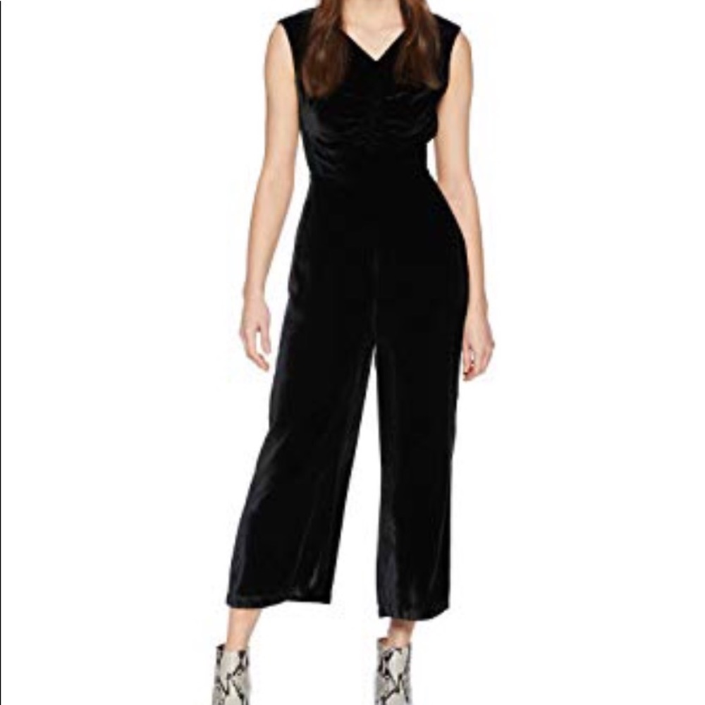 💥HOST PICK💥Rebecca Taylor Ruched Velvet Jumpsuit